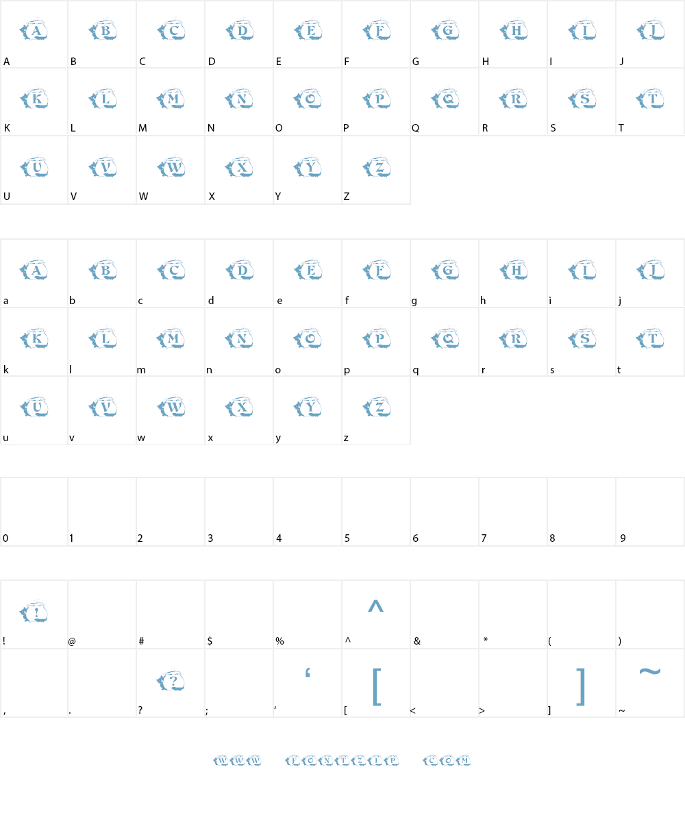 KR Kat's Caulron Font Character